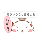 すぐ顔にでちゃう、丸いにゃんこねこ（個別スタンプ：31）