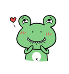 "WA WA"- the happy frog（個別スタンプ：34）