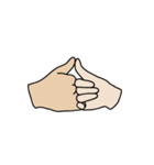 drawing of hands（個別スタンプ：26）