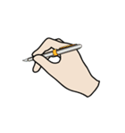 drawing of hands（個別スタンプ：34）