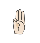 drawing of hands（個別スタンプ：35）