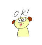 メガネ犬のスタンプ（個別スタンプ：26）