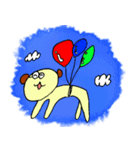 メガネ犬のスタンプ（個別スタンプ：27）