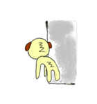 メガネ犬のスタンプ（個別スタンプ：34）