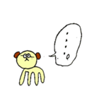 メガネ犬のスタンプ（個別スタンプ：36）