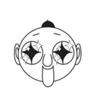 丸顔鼻さん（個別スタンプ：4）