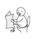 丸顔鼻さん（個別スタンプ：24）