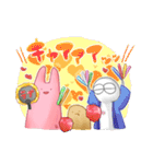 うさぎのあいつとだるまとひゃん（個別スタンプ：39）