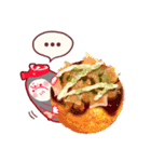 くるくるたこ焼き ソース味（個別スタンプ：16）