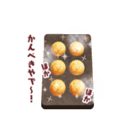 くるくるたこ焼き ソース味（個別スタンプ：20）