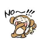 おさるさん、ねこといっしょ（個別スタンプ：6）