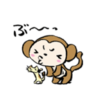 おさるさん、ねこといっしょ（個別スタンプ：27）