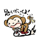 おさるさん、ねこといっしょ（個別スタンプ：30）