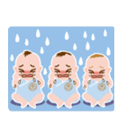 わくわく♪三つ子ベイビーズ（個別スタンプ：7）