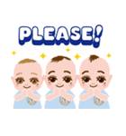 わくわく♪三つ子ベイビーズ（個別スタンプ：8）