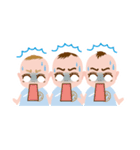 わくわく♪三つ子ベイビーズ（個別スタンプ：10）