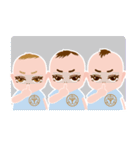 わくわく♪三つ子ベイビーズ（個別スタンプ：12）