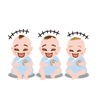 わくわく♪三つ子ベイビーズ（個別スタンプ：14）