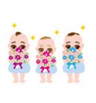 わくわく♪三つ子ベイビーズ（個別スタンプ：19）