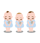 わくわく♪三つ子ベイビーズ（個別スタンプ：25）