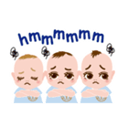 わくわく♪三つ子ベイビーズ（個別スタンプ：34）