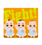 わくわく♪三つ子ベイビーズ（個別スタンプ：35）