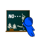 青いやつ5(英語＆日本語)IN黒板（個別スタンプ：16）