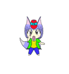 Variety Fox Mustume - small purple（個別スタンプ：2）
