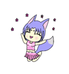 Variety Fox Mustume - small purple（個別スタンプ：5）