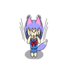 Variety Fox Mustume - small purple（個別スタンプ：8）