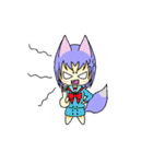 Variety Fox Mustume - small purple（個別スタンプ：11）