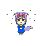 Variety Fox Mustume - small purple（個別スタンプ：17）
