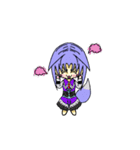 Variety Fox Mustume - small purple（個別スタンプ：21）