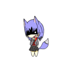 Variety Fox Mustume - small purple（個別スタンプ：37）
