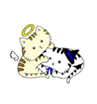 Angel cat＆Devil cat（個別スタンプ：7）