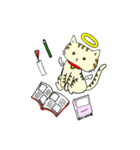 Angel cat＆Devil cat（個別スタンプ：34）