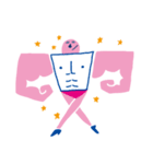 pink man stickers（個別スタンプ：15）