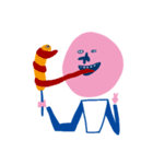pink man stickers（個別スタンプ：24）