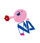 pink man stickers（個別スタンプ：27）
