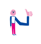 pink man stickers（個別スタンプ：29）