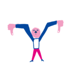 pink man stickers（個別スタンプ：30）