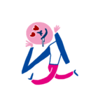 pink man stickers（個別スタンプ：33）