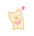 Block bear＆Orange rabbit（個別スタンプ：7）
