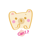 Block bear＆Orange rabbit（個別スタンプ：8）
