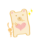 Block bear＆Orange rabbit（個別スタンプ：11）