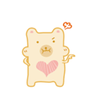 Block bear＆Orange rabbit（個別スタンプ：12）