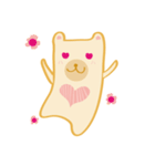 Block bear＆Orange rabbit（個別スタンプ：17）
