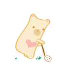 Block bear＆Orange rabbit（個別スタンプ：20）