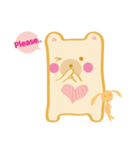 Block bear＆Orange rabbit（個別スタンプ：21）