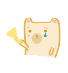 Block bear＆Orange rabbit（個別スタンプ：22）